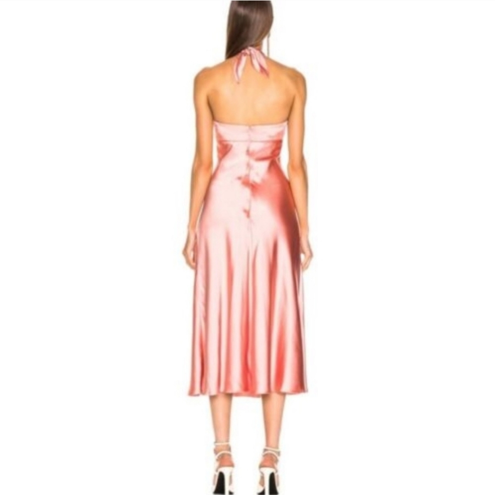 NWT JONATHAN SIMKHAI SATIN HALTER SLIP DRESS